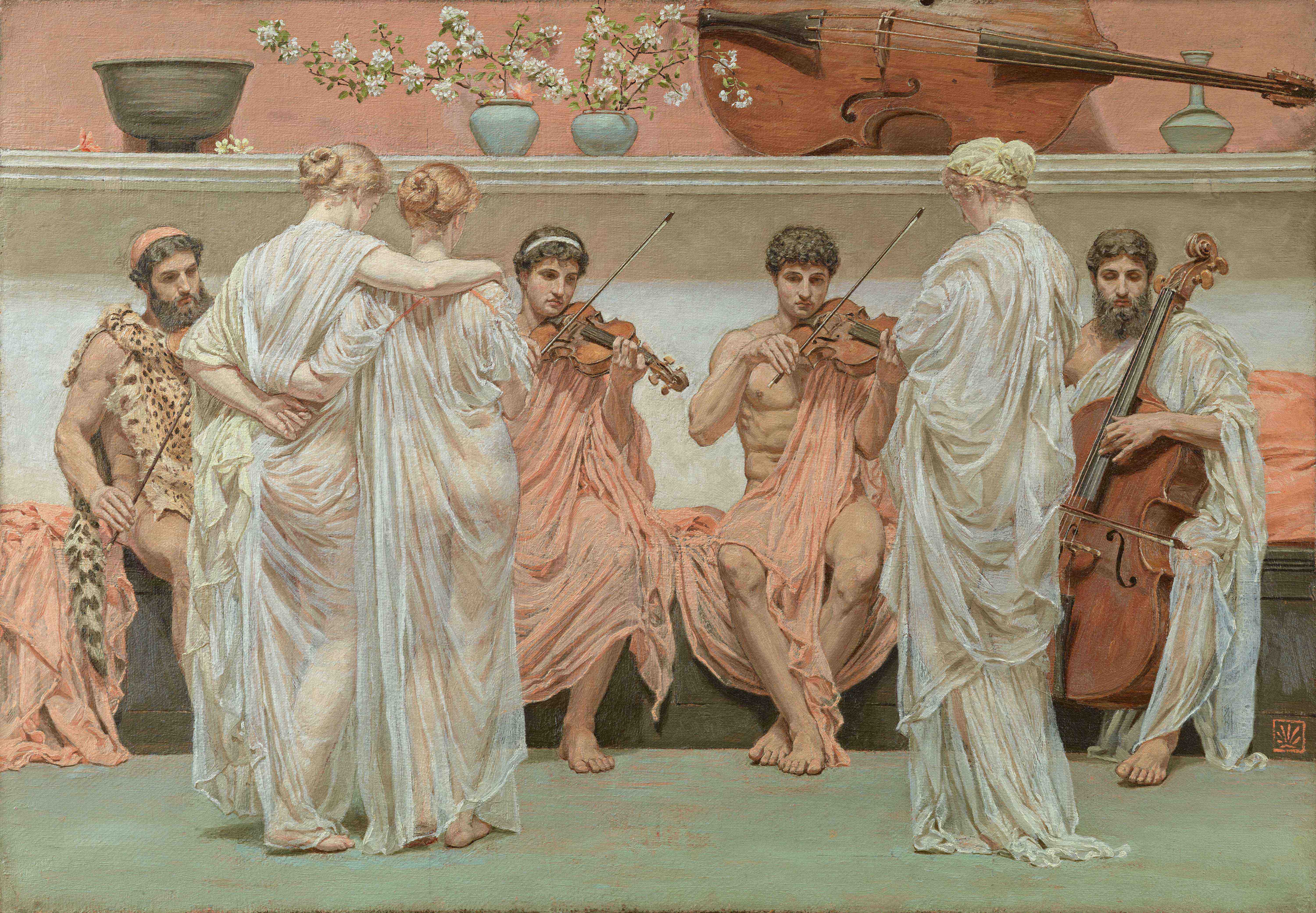 Albert Joseph Moore《四重奏：一个画家对音乐艺术的赞颂》
