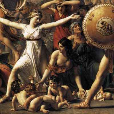 女人让战争走开：大卫画作欣赏