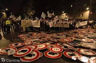 法国农民抗议现场3