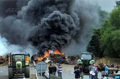 法国农民抗议现场7
