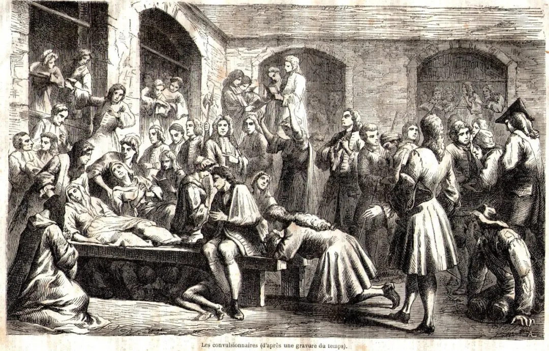 18世纪版画·痉挛者神迹现场